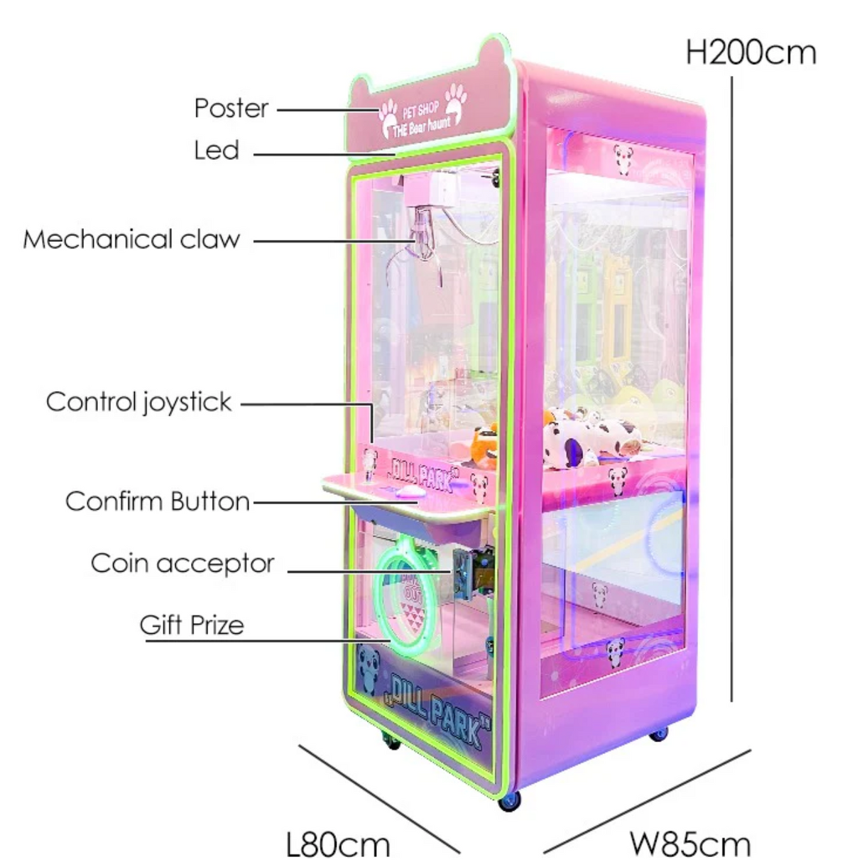 Greifautomat | mit Münz- und Scheinannahme