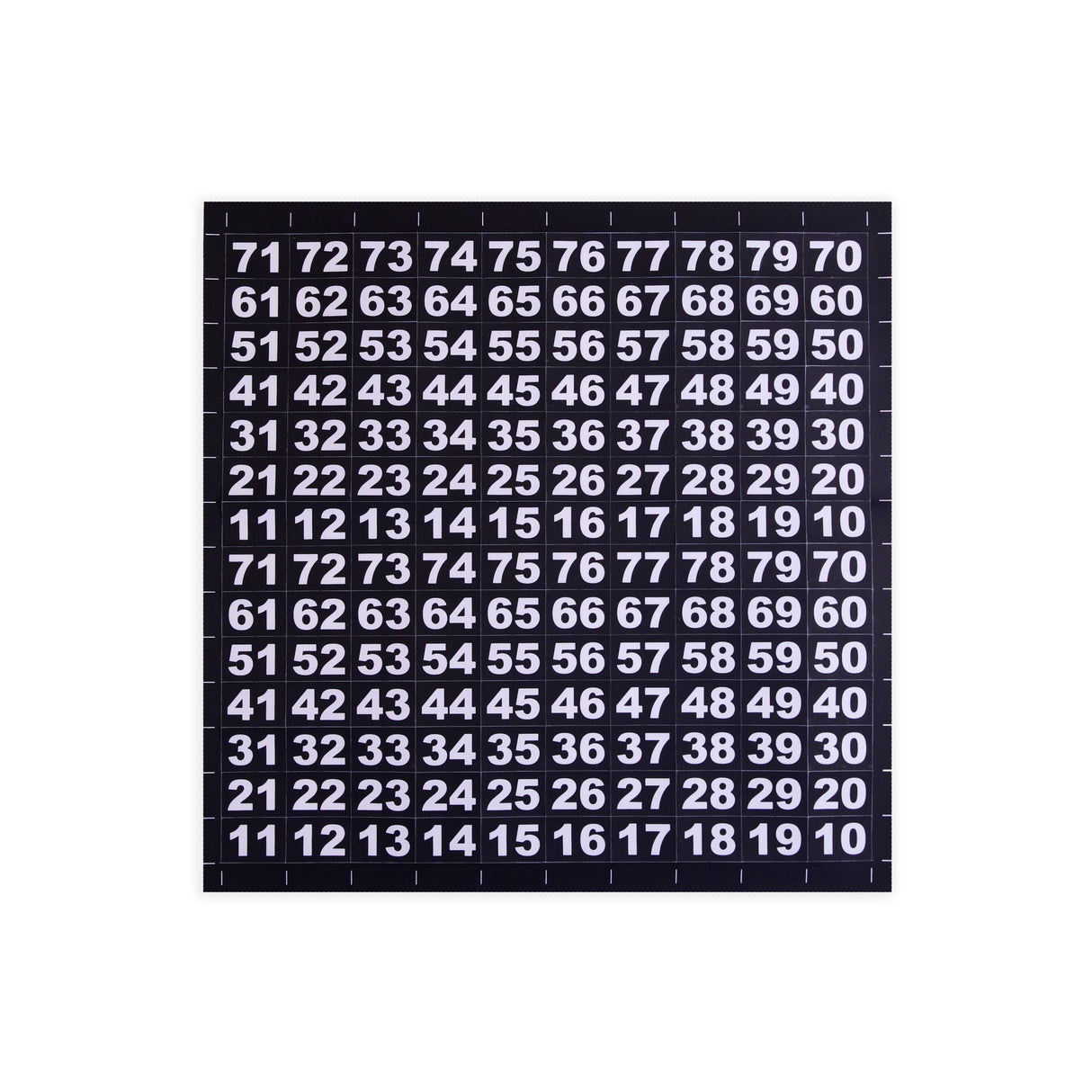 Auswahlnummern für G-Snack