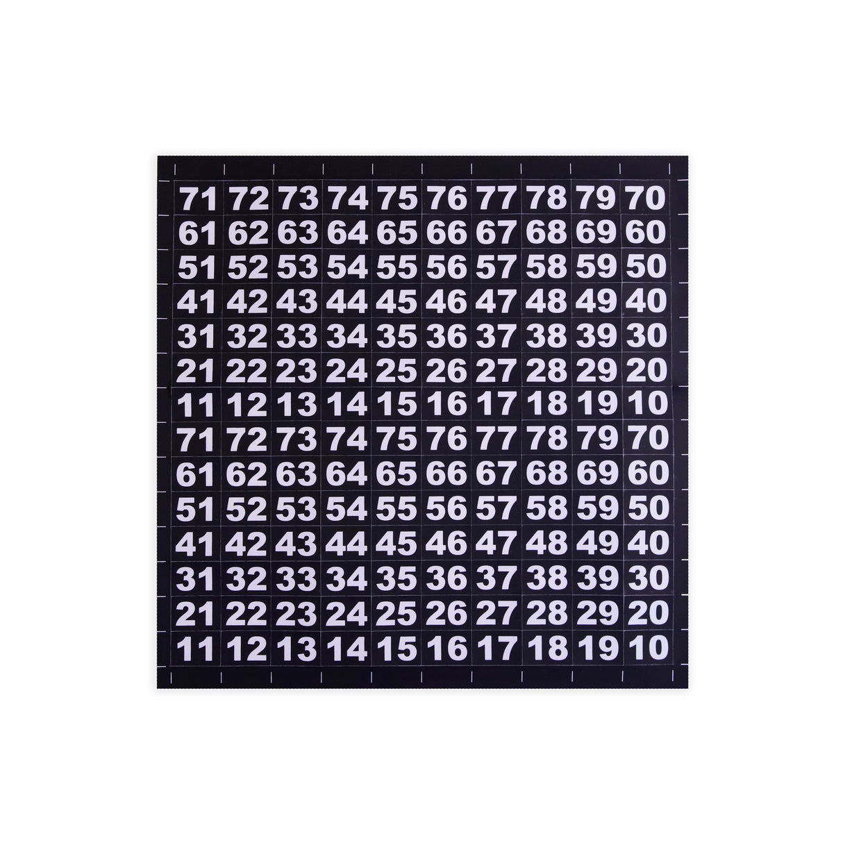 Auswahlnummern für G-Snack