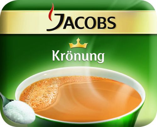 Jacobs Krönung Weiß mit Zucker