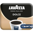 Lavazza Dolce XL Kaffeebecher, Klix Cup, schwarze Kaffeespezialität für Verkaufsautomaten