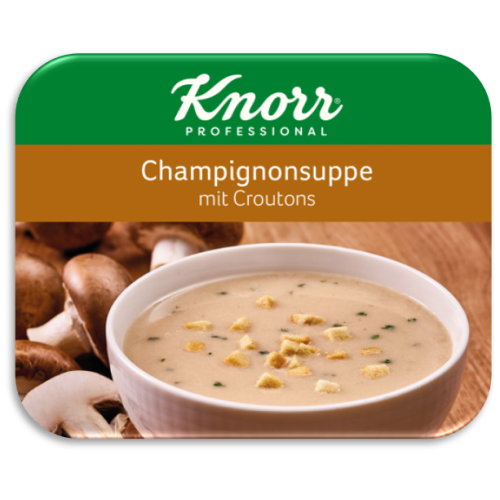 Knorr Champignonsuppe mit Croutons Paper Cup (300Becher)