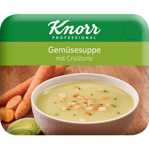 Knorr Gemüsesuppe mit Croutons Paper Cup (300Becher)